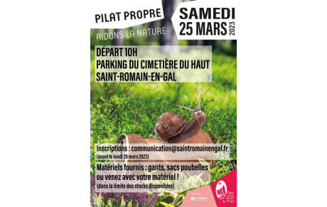 Pilat propre 25 mars (Saint Romain en Gal)